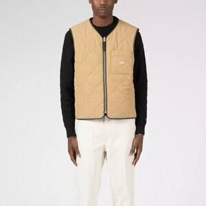 Knickerbocker Suffolk Reverse Quilted Khaki Forest Vest XXL NEW Water Repellant